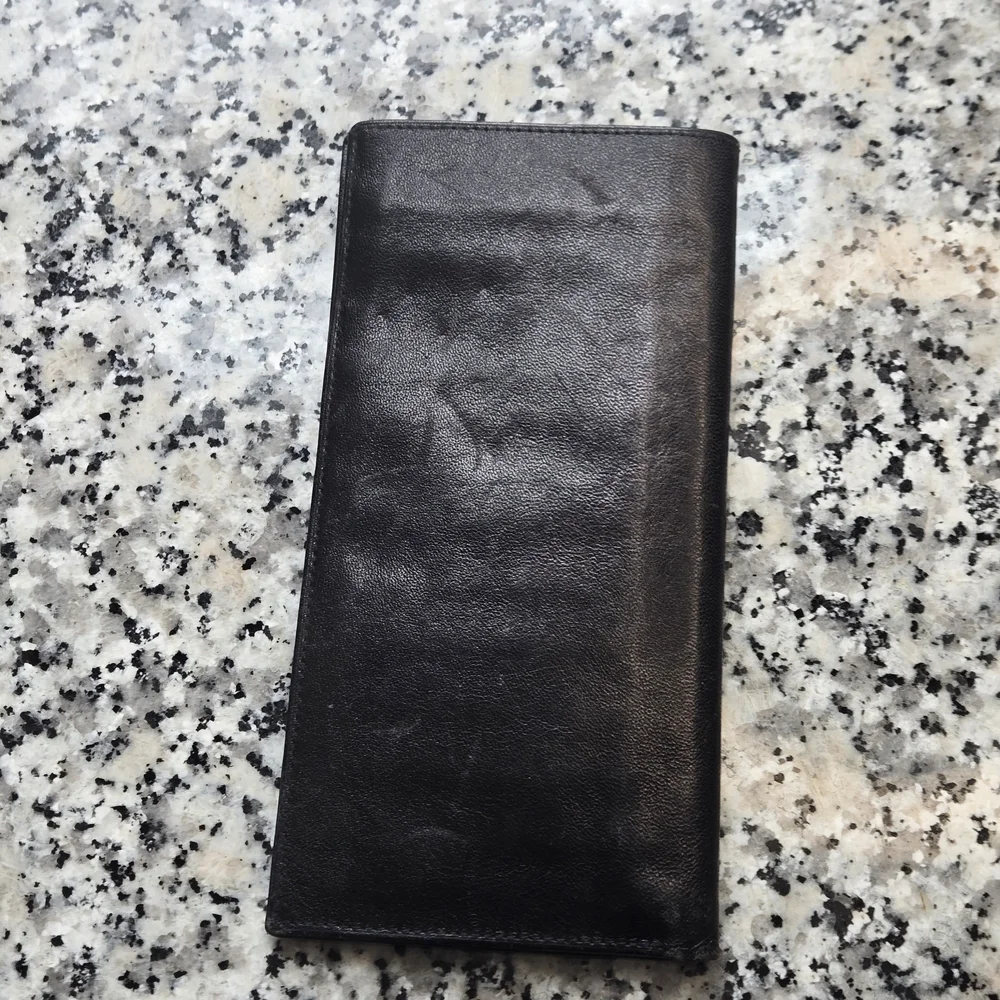 ​Budd Leather Genuine Nappa Breast Pocket Wallet - Slim Executive Long Wallet